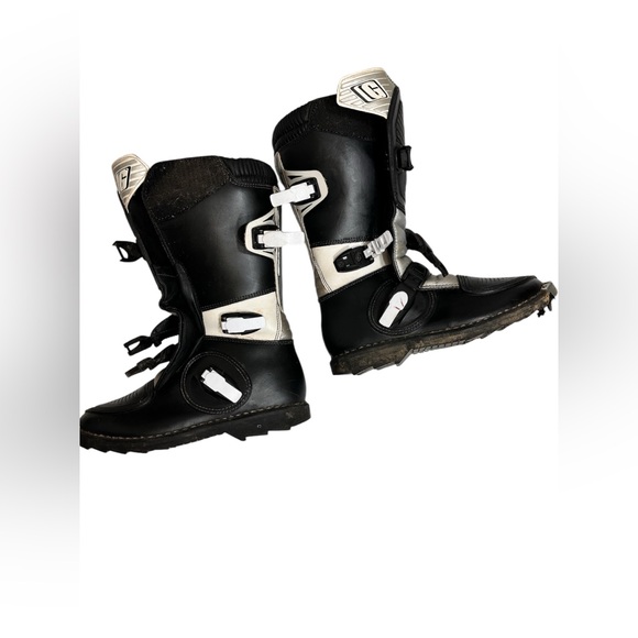 GAERNE G Style Motocross Boots Black/White Mens Sz 5, Made Inn Italy main image 8